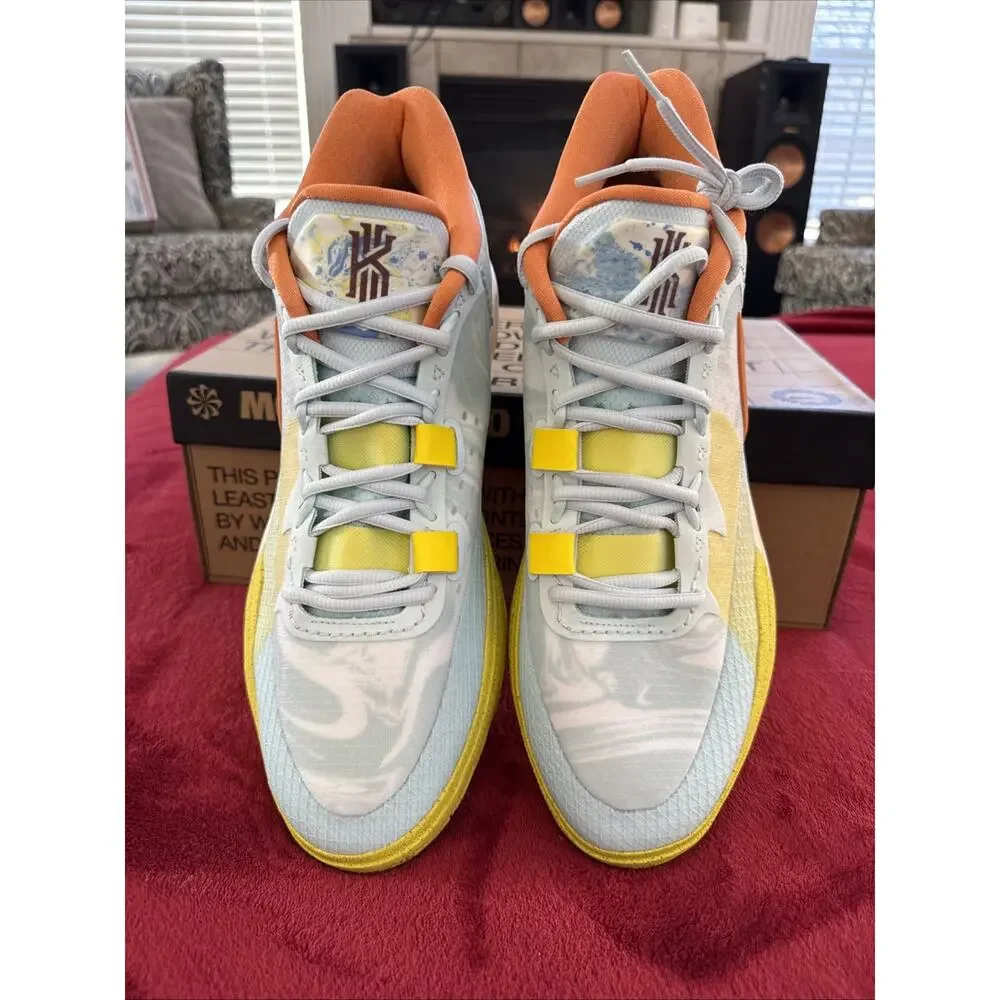 Size 14 - Nike Kyrie 8 Glacier Blue Yellow Strike DJ6017-400 Brand New Hoop Shoe